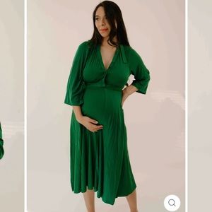 LILA LABOR & POSTPARTUM GOWN IN EMERALD